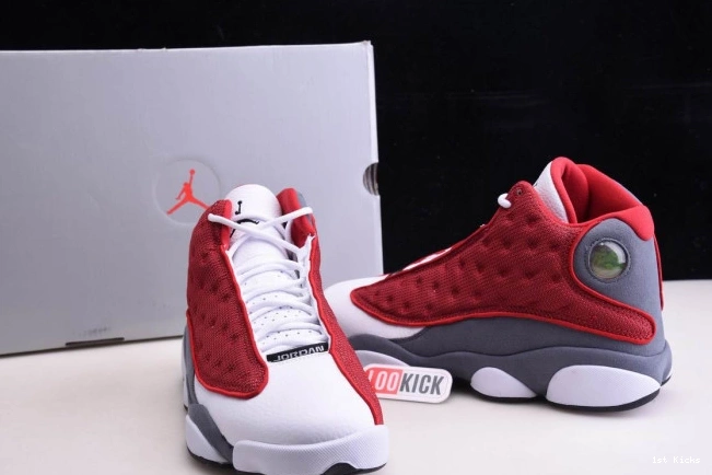 1st Kicks Retro Red Air Grey 13 Flint Gym Jordan 414571-600 0629